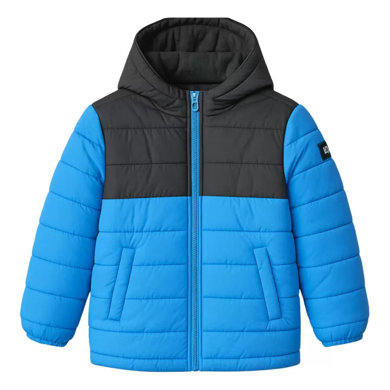 Jaqueta Puffer Infantil Zíper Central Menino Forr