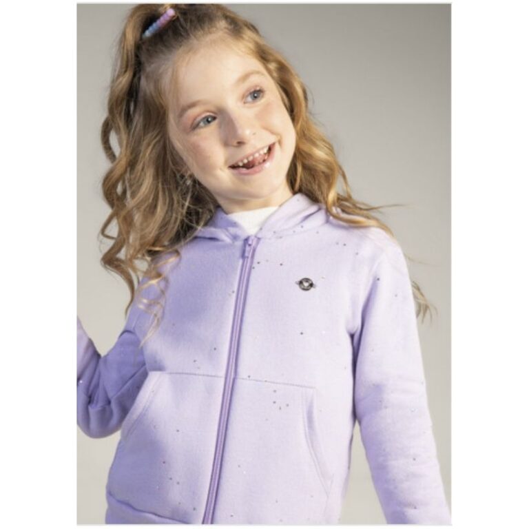 Jaqueta Moletom Flanelado Infantil Menina Brandili