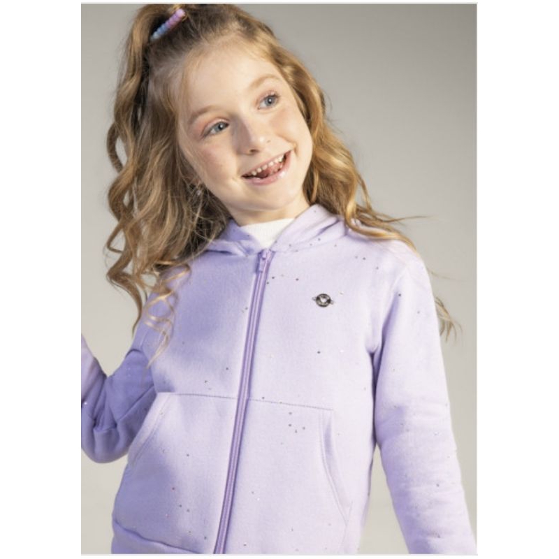 Jaqueta Moletom Flanelado Infantil Menina Brandili Tamanho 6 55229