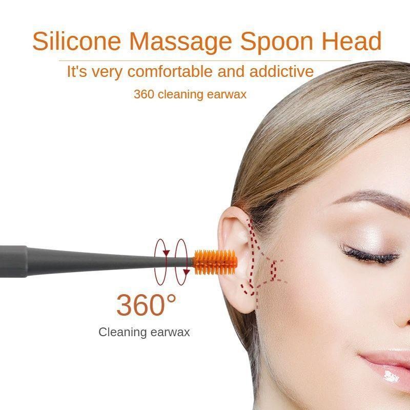 Limpador de ouvido/orelha com ponta de silicone