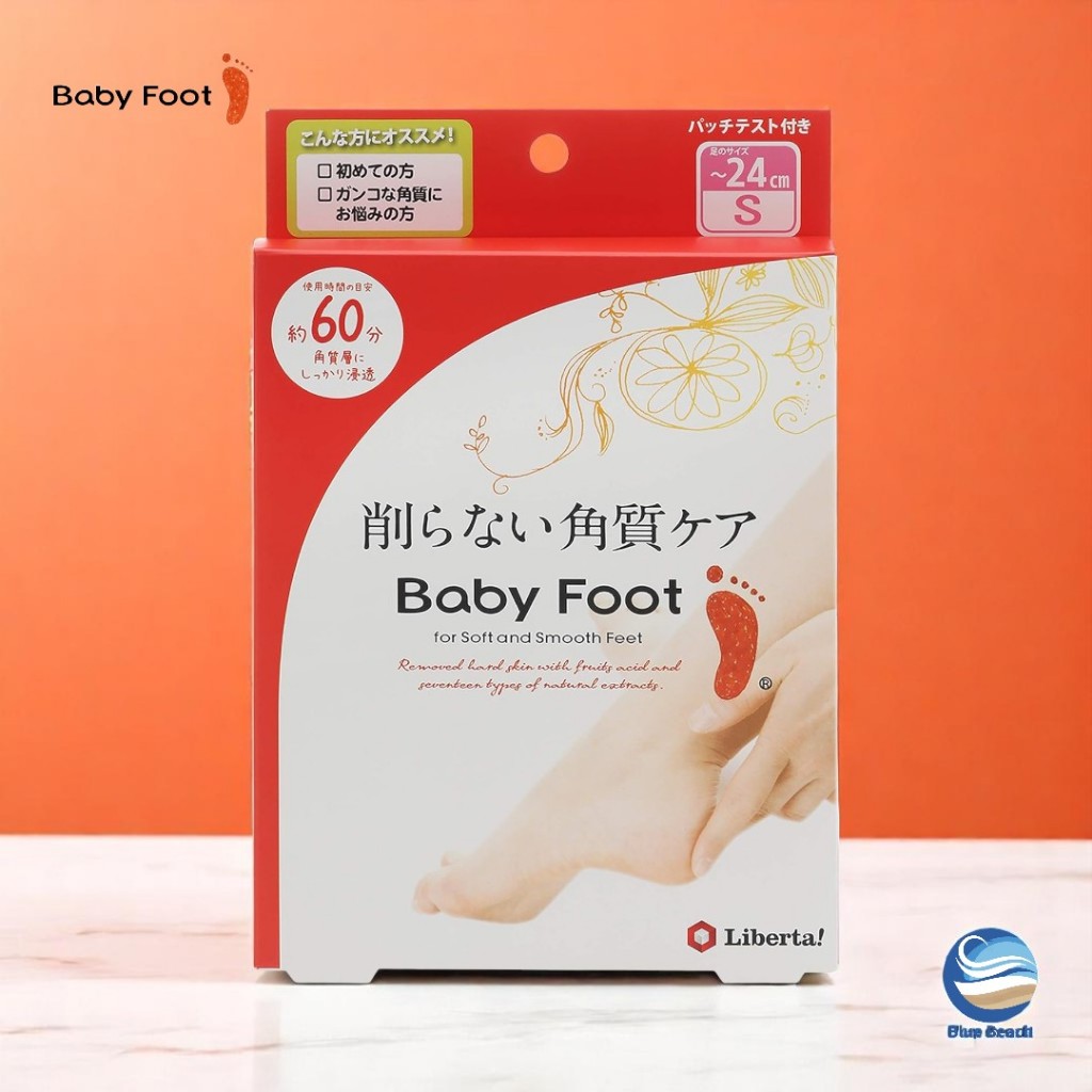 Baby Foot Easy Pack 60min/Máscara Exfoliante para Pés/Pés de Bebê/Qualidade Japão/Size S M