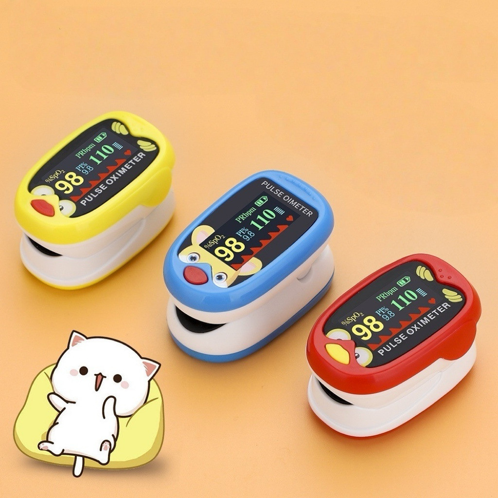 Oxímetro Infantil Neonatal Pediátrico De Dedo Digital Crianças Medidor Oxigênio Recarregável Pulse M