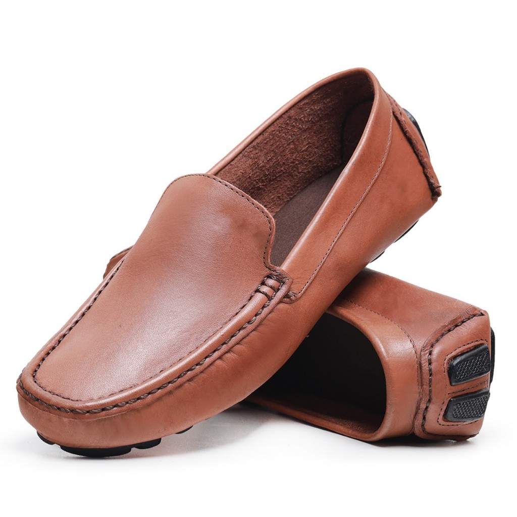 Mocassim Masculino Casual em Couro Legítimo Moderno Estiloso