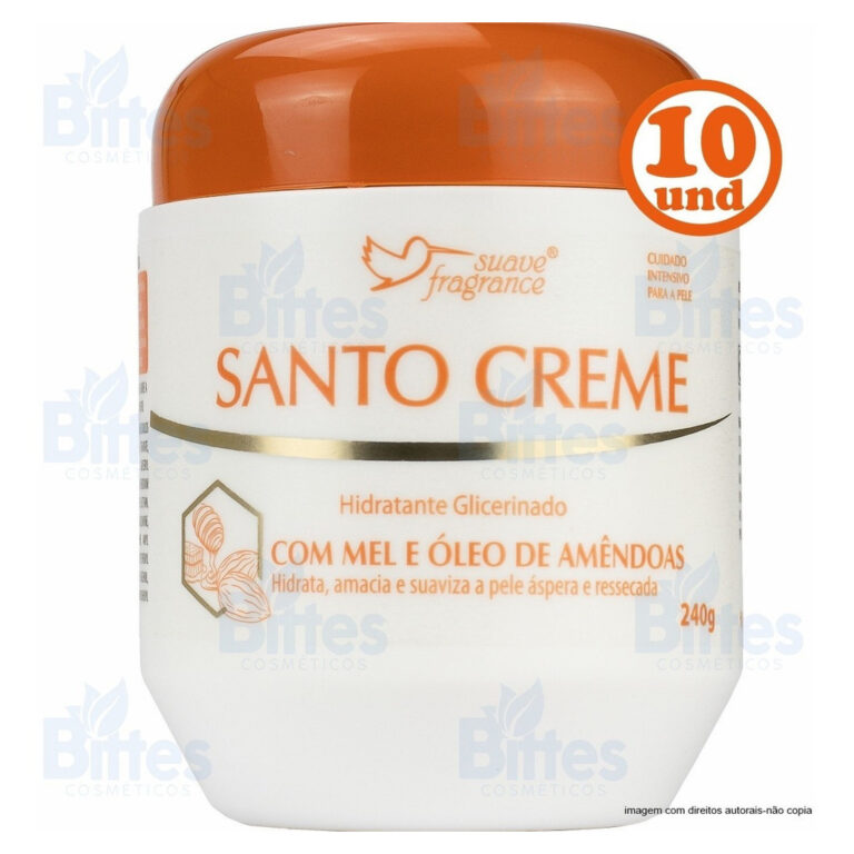 10 Santo Creme Hidratante Corporal Suave Fragrance
