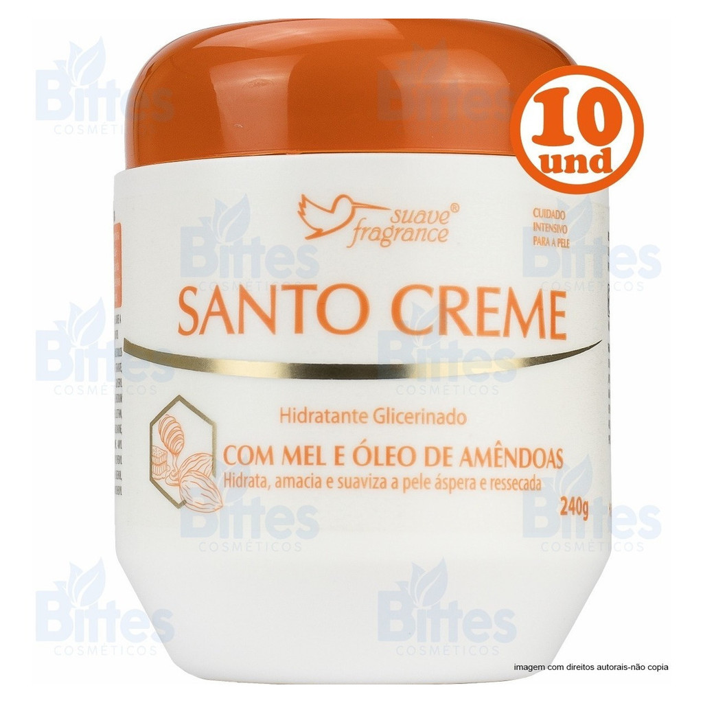 10 Santo Creme Hidratante Corporal Suave Fragrance Atacado