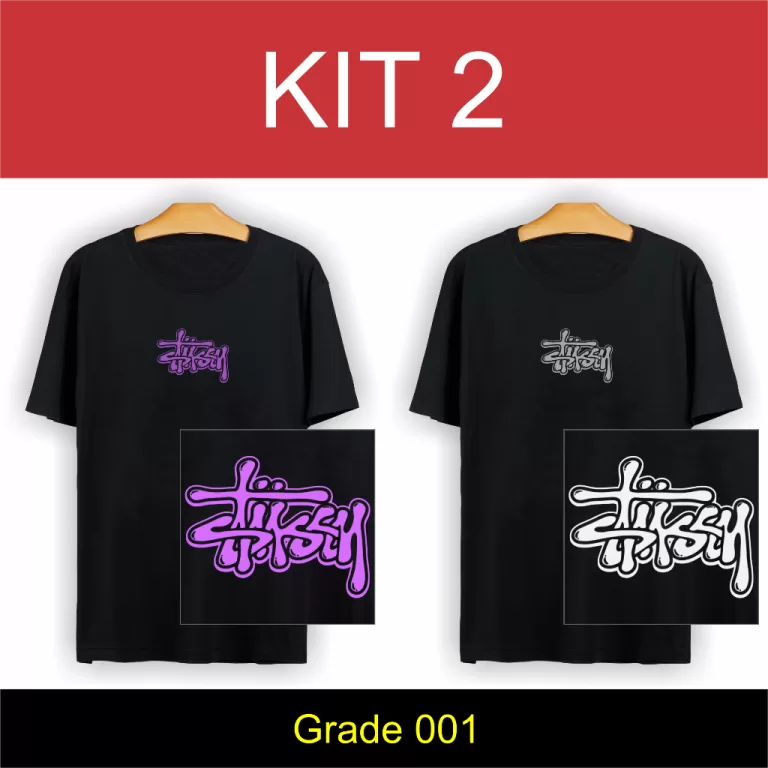 kit 2 Camiseta Masculina camisa Basica Streetwear 