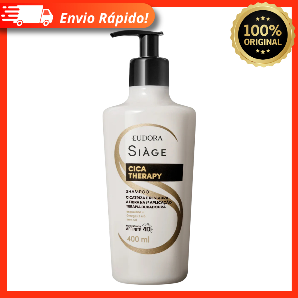Shampoo Siàge Cica Therapy 400ml – Cicatriza e Restaura a Fibra – Eudora