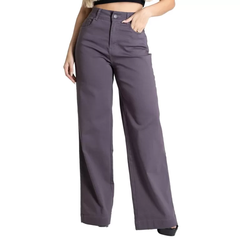 Calça Sarja Sawary Wide Leg – 280481