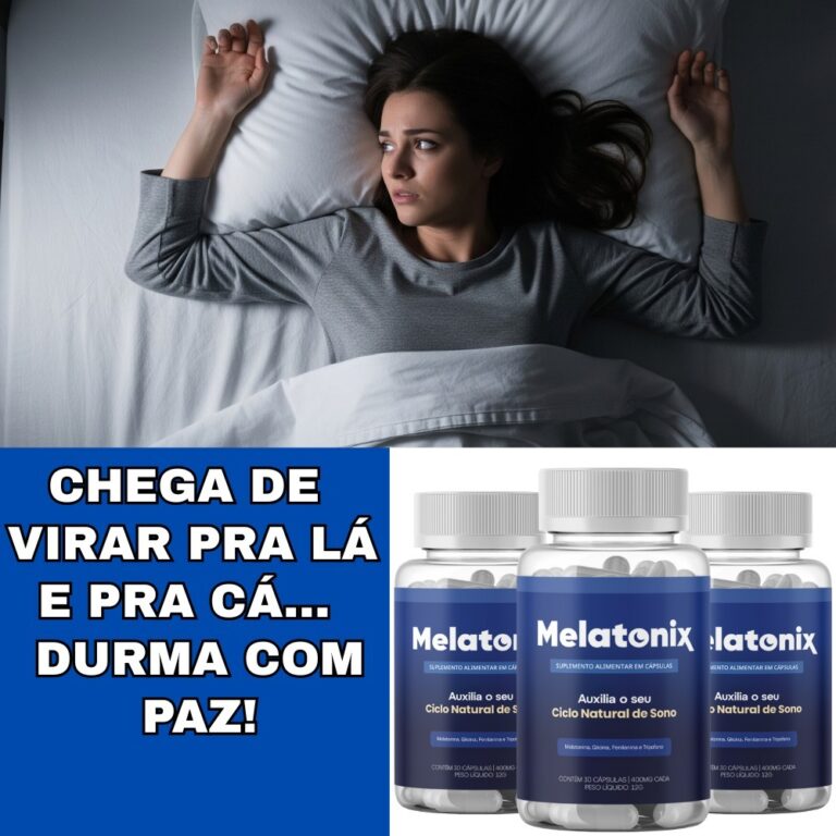 Melatonix para Sono Rápido e Reparador  Fórmula 