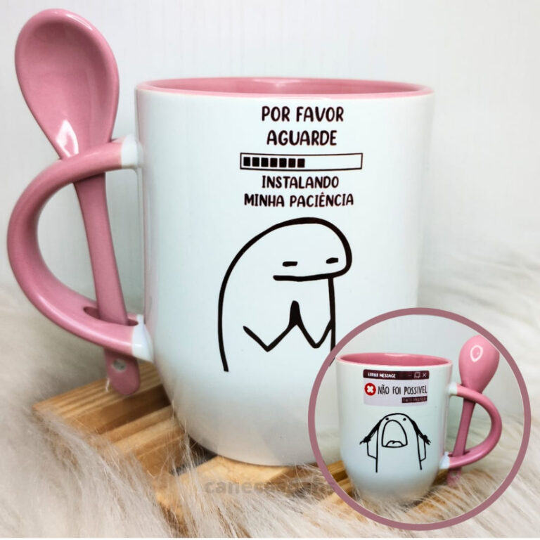 Caneca Personalizada Flork Carregando Minha Paciê