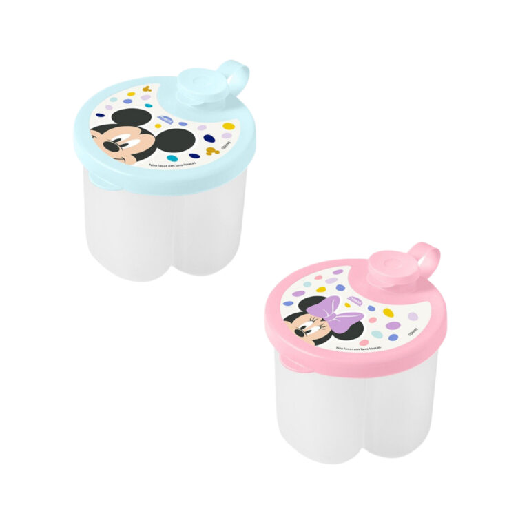 Dosador De Leite Em Pó Infantil Mickey Minnie Pat