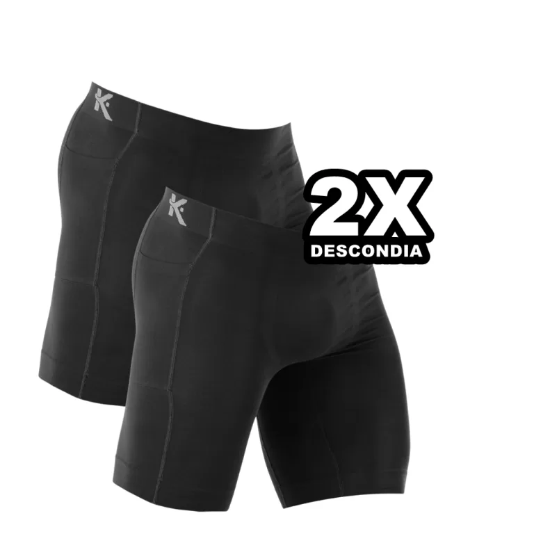 Kit 2 Bermudas Térmica Com Bolso Short Masculino 