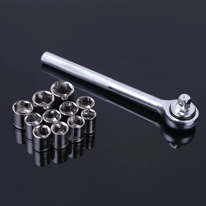 Jogo De Soquete 40 Peças Chave Catraca Reversível Resistente à Pressão Resistente à Abrasão