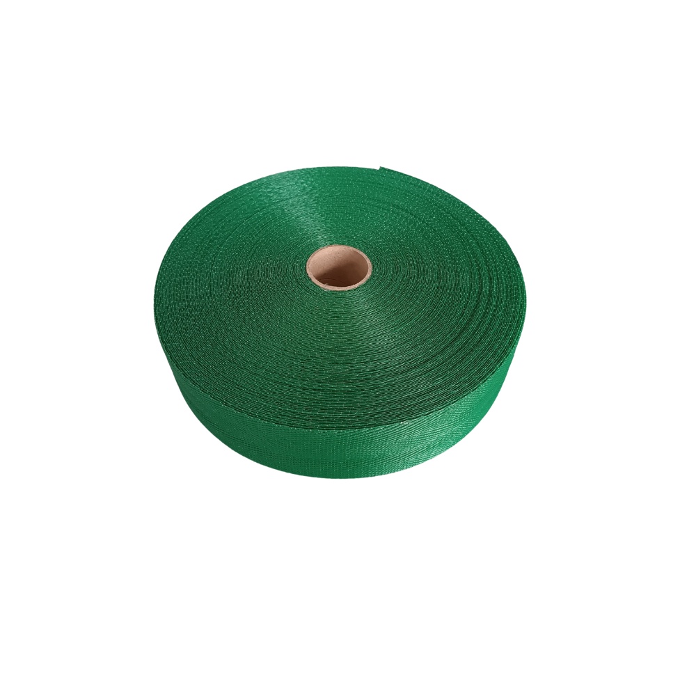 50m Fita Percinta Nylon para Cadeira de Praia 6cm Largura Verde Escuro liso