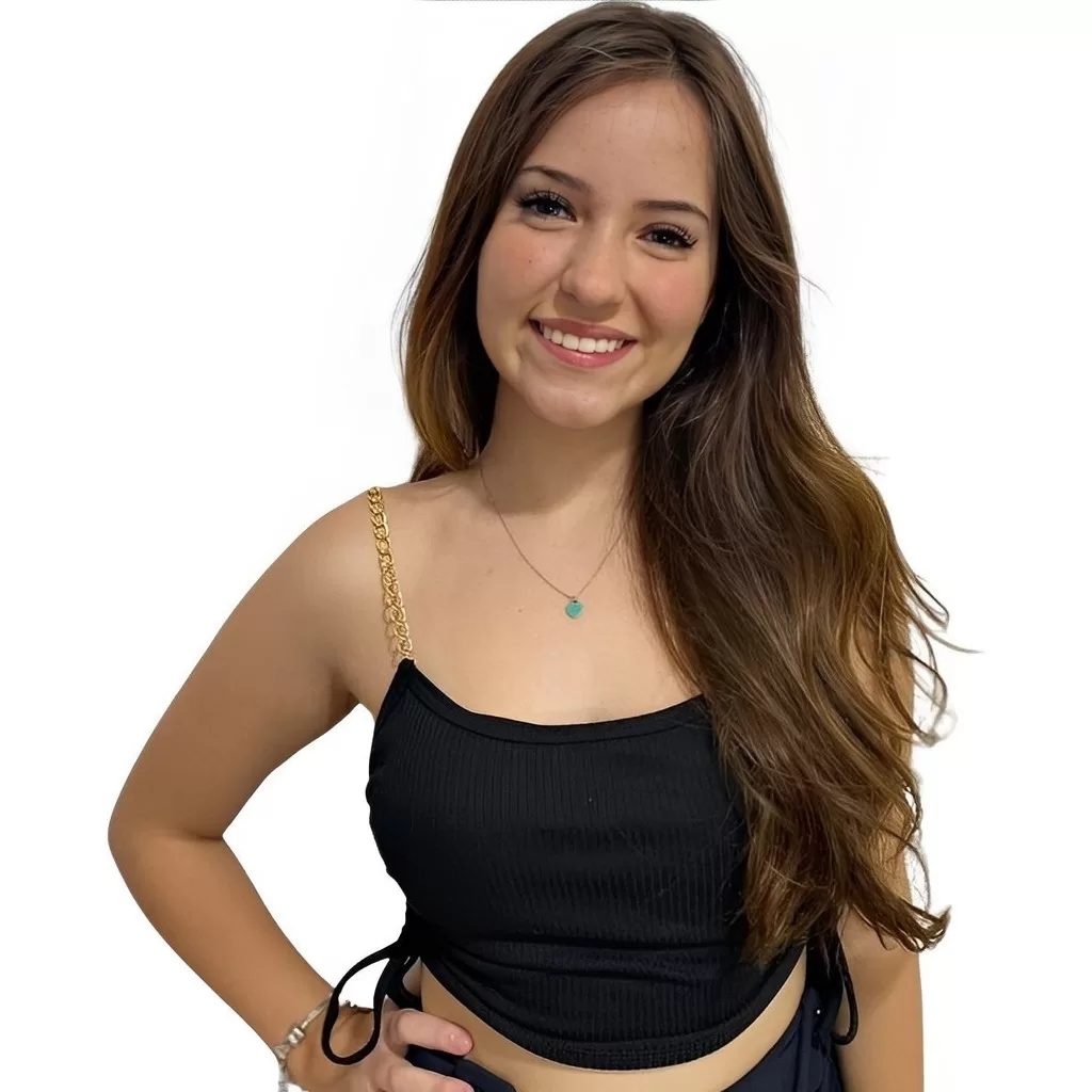 Cropped Exclusivo Feminino Alcinha Corrente Com Bojo canelado verão