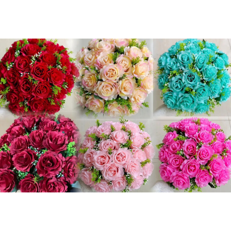 Buquê de rosas com folhagem  C/24