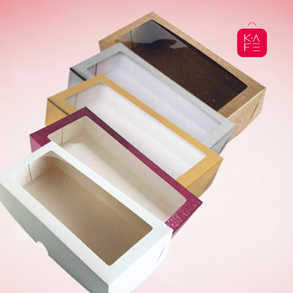 Caixa com Visor S12  (9x19x4cm) Cores 10 unidades ASSK – Kafe Embalagens