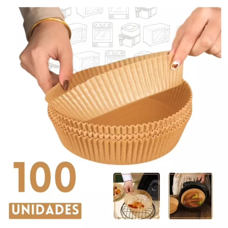 Forma De Airfryer Descartável Redondo Antiaderent