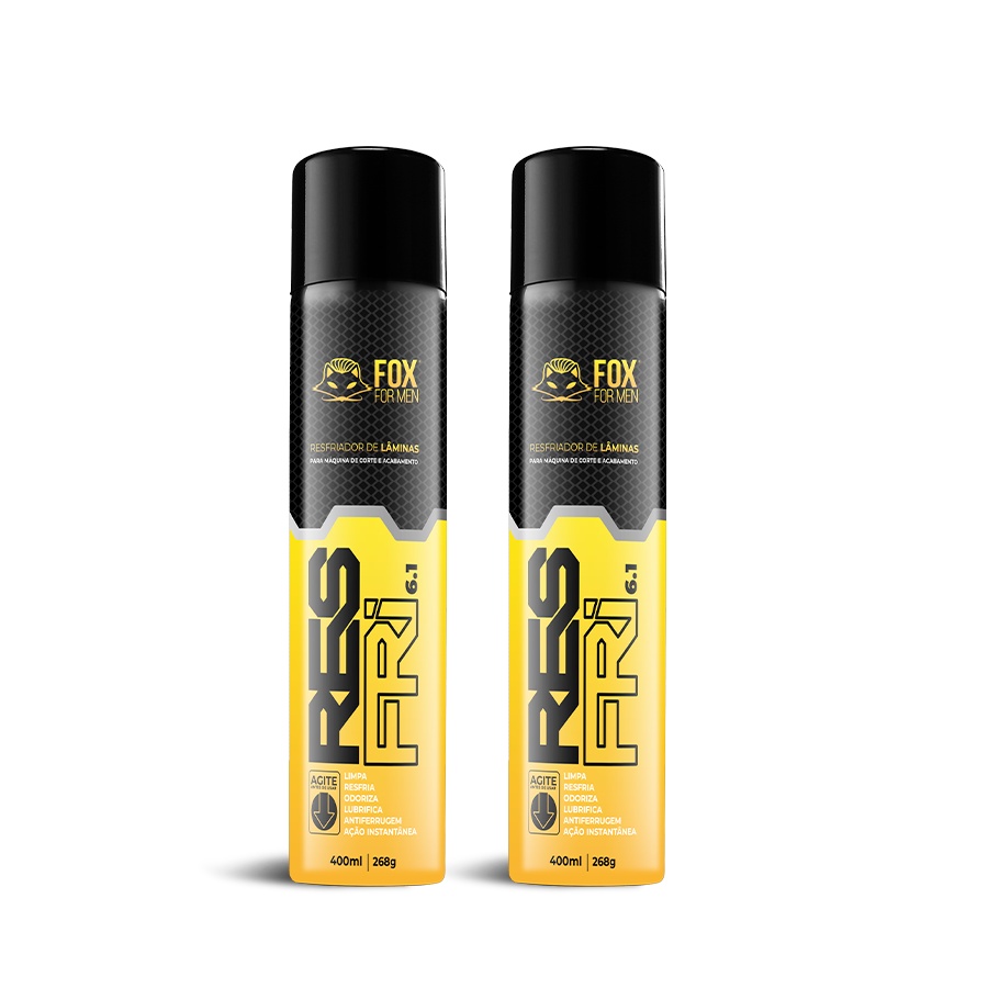 RESFRIADOR DE LÂMINAS 400ML – FOX FOR MEN – 2 unidades