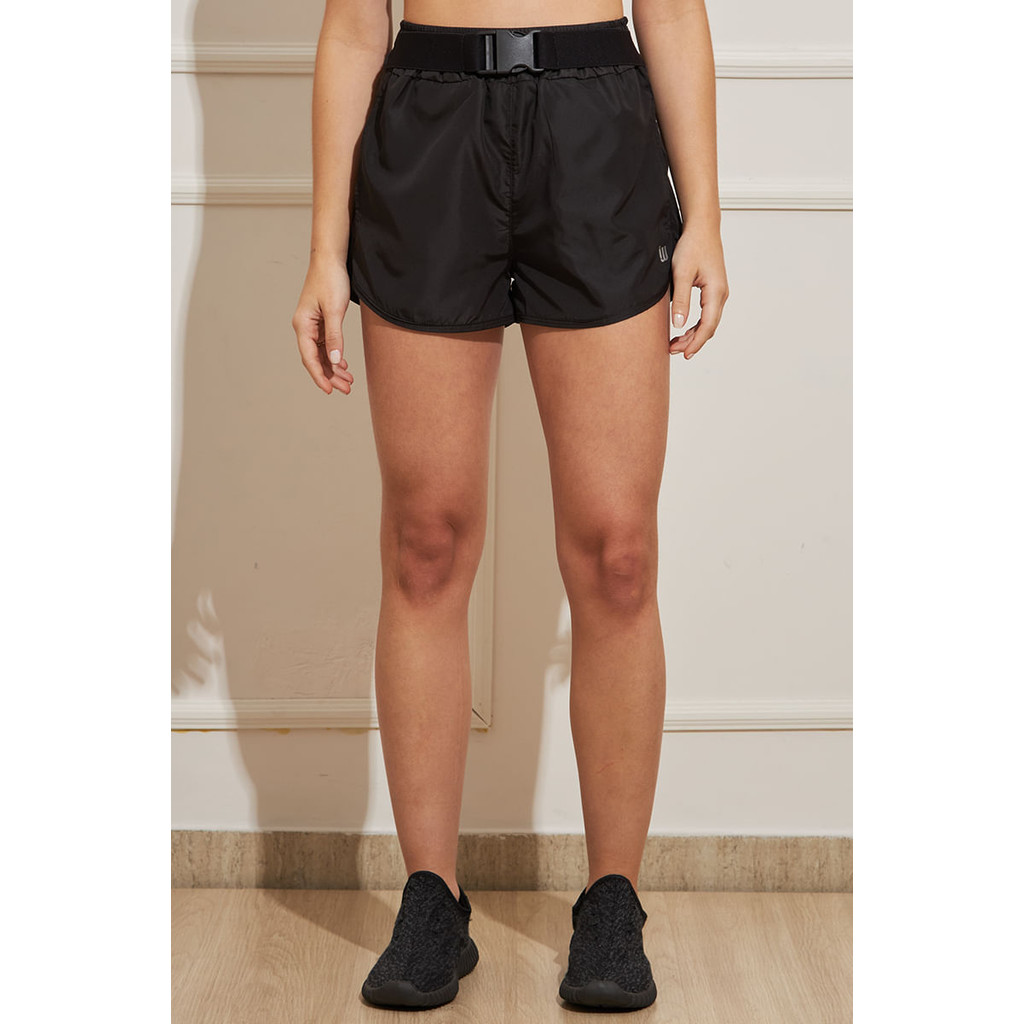 Shorts Feminino Runner Com Elástico e Fivela