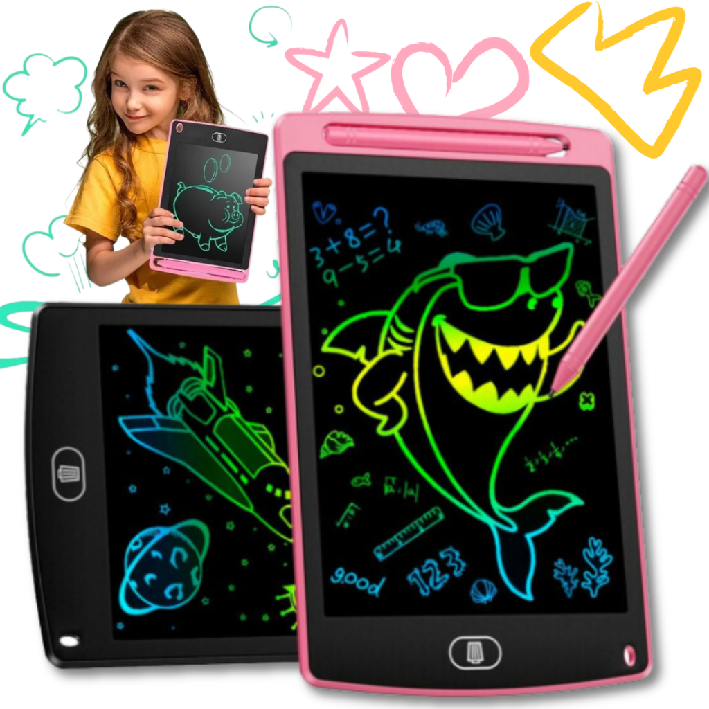 Lousa Mágica Tela Lcd 8.5 /10.5 /12 Polegadas Infantil De Escrever E Desenhar Tablet – Envio RÁPIDO
