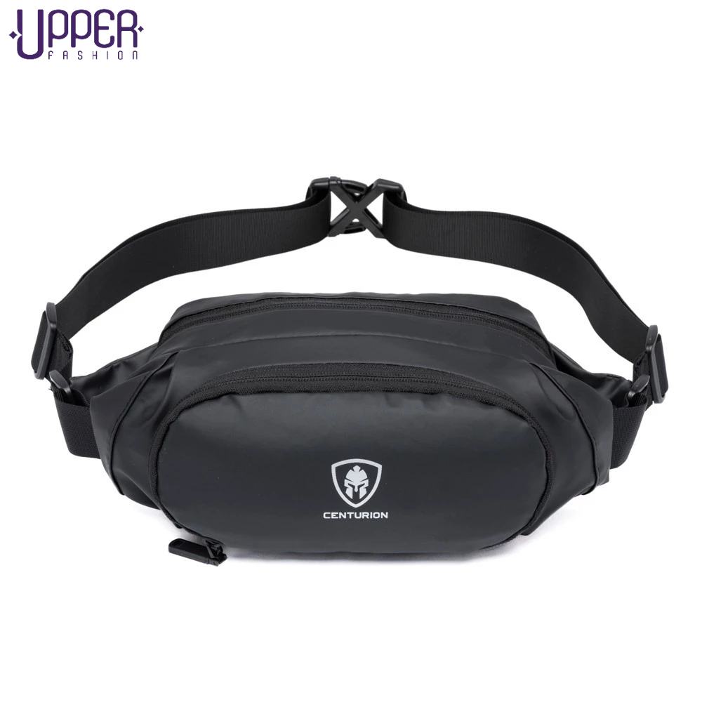 Pochete Masculina Reforçada Casual Bolsa Preta Passeio Centurion