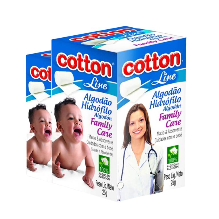 Algodão Hidrófilo Fibras Naturais 25g Macio Paco