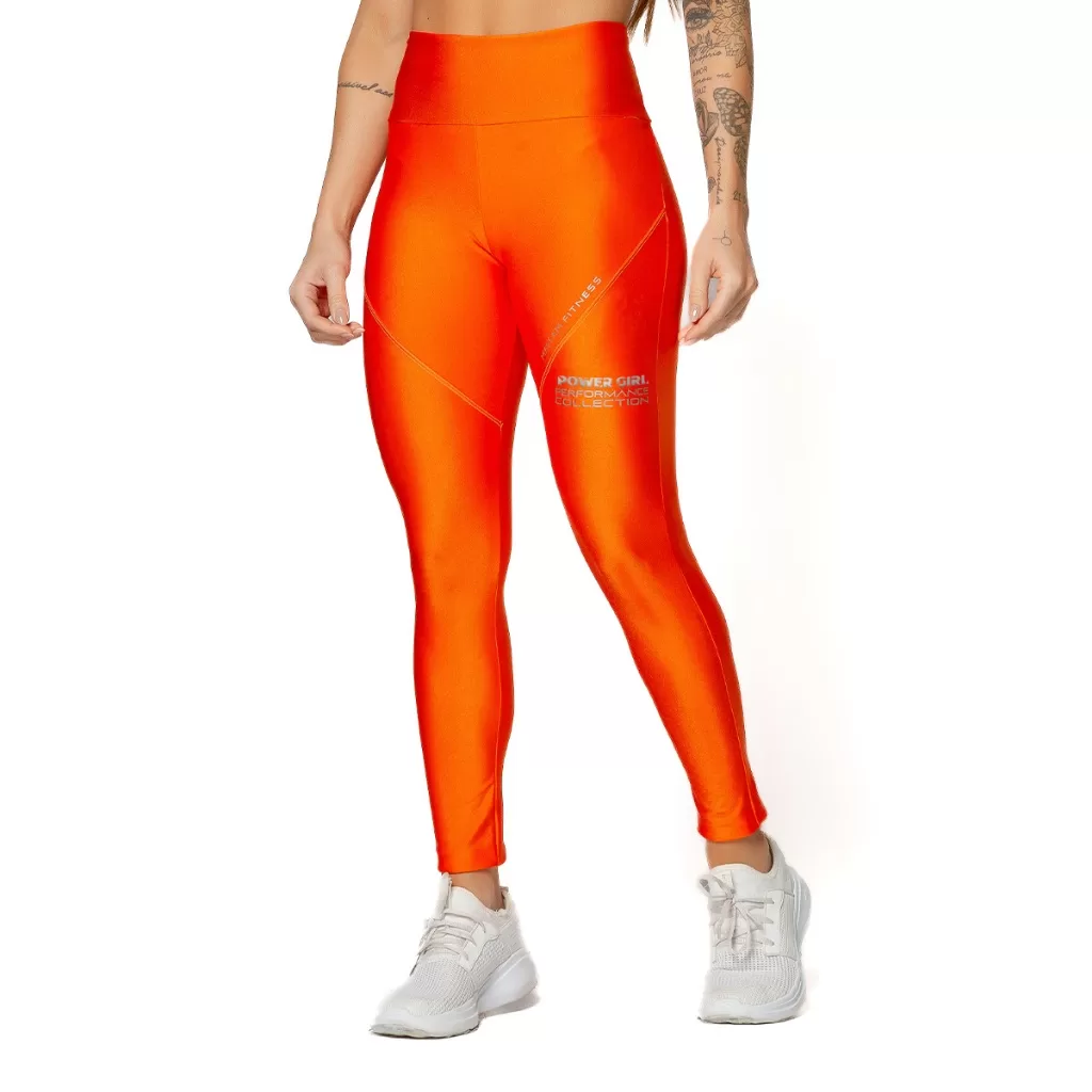Legging Performance Laranja Massam Fitness