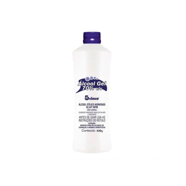 Álcool Gel 70% Cinco 430g