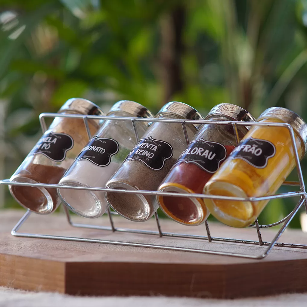 50 Etiquetas Escritas para Temperos Mantimentos – Organizadores de Potes – Adesivos 5x3cm