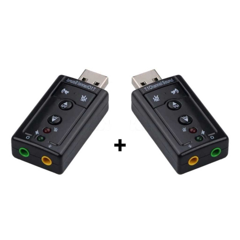 Placa De Som Áudio Externo Adaptador Usb 7.1 Pc e