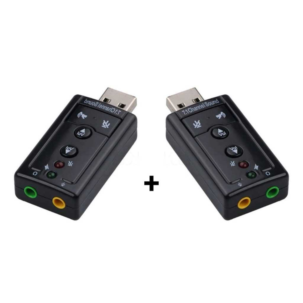 Placa De Som Áudio Externo Adaptador Usb 7.1 Pc e Notebook P2 e P3- Envio Imediato