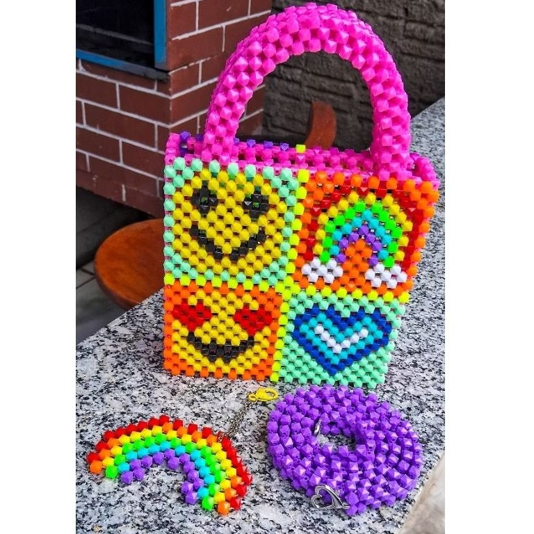 Bag happy colors – dupla face – bolsa 