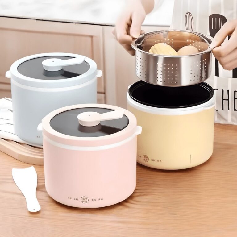 Panela de Arroz Mini Multifuncional para Viagem Em