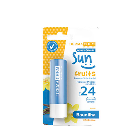 Protetor Labial Sun Fruits FPS 24 Baunilha –