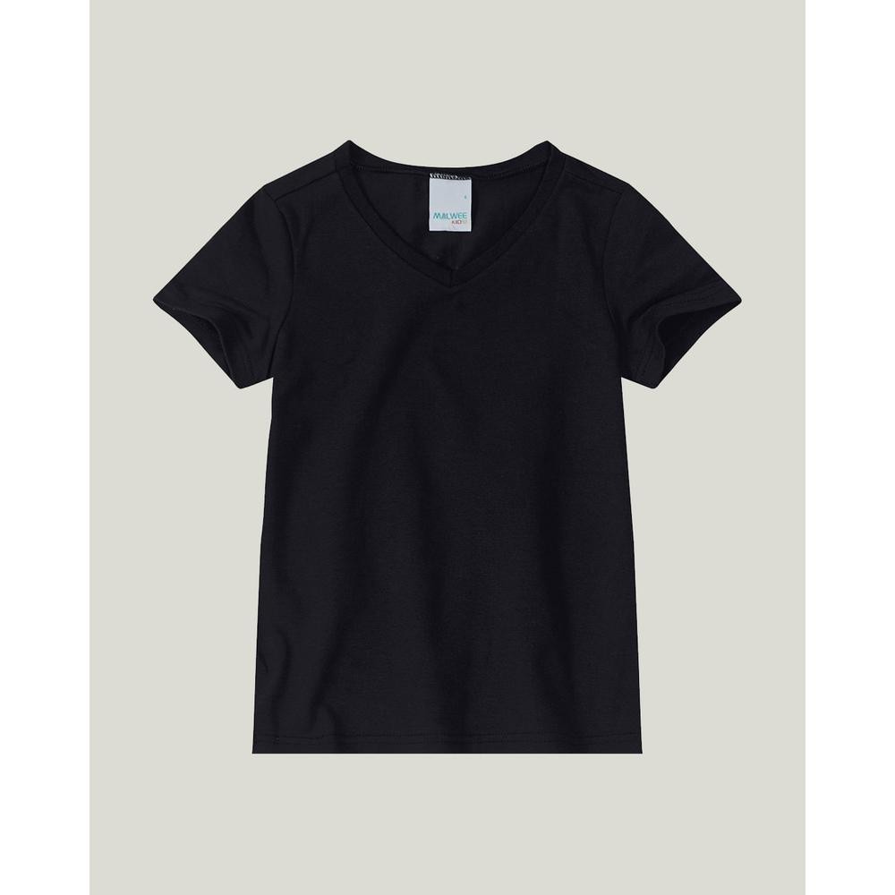 Blusa Infantil Menina Decote V Em Algodão Malwee Kids