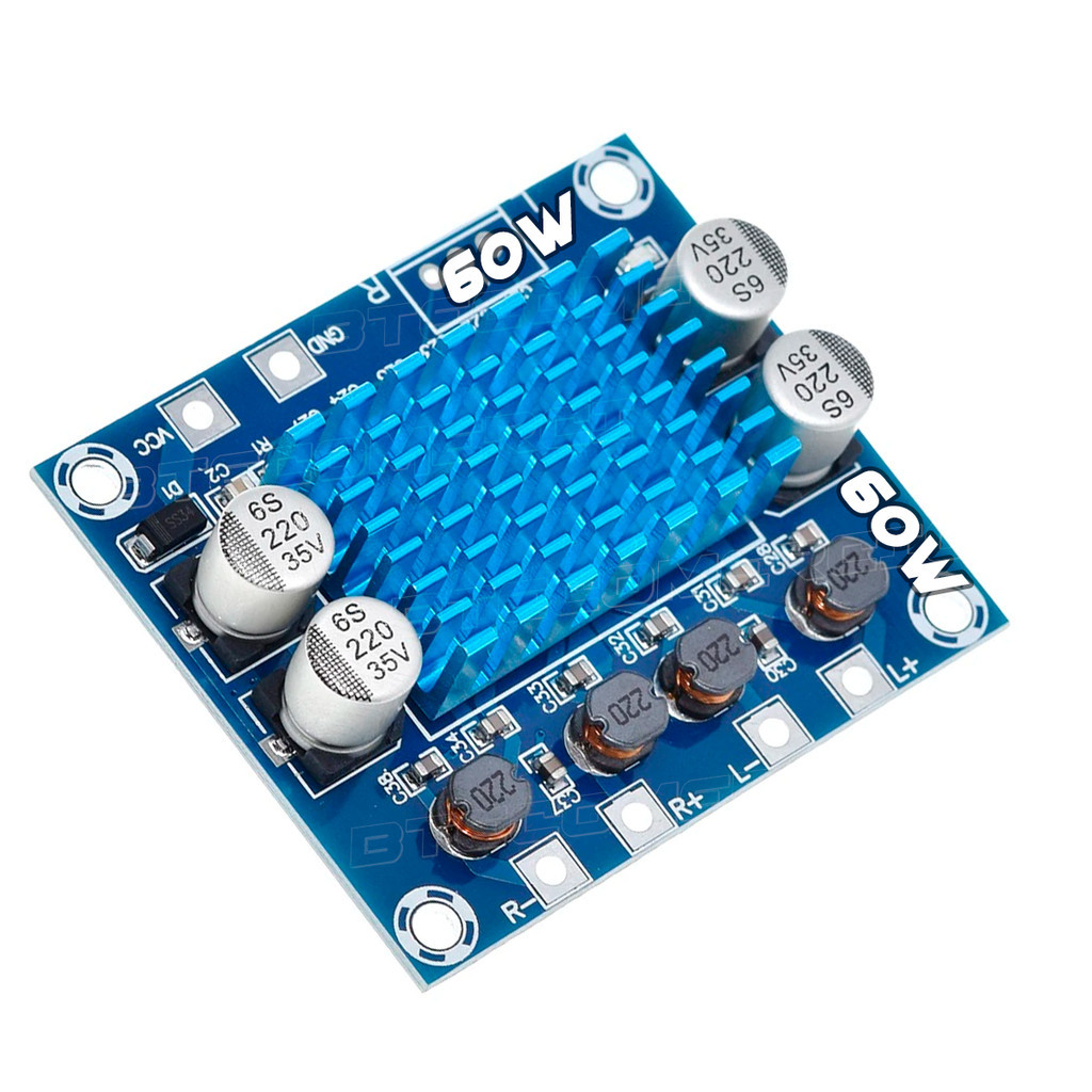 Placa Amplificadora Modulo 60w 2.0 Tpa3110 30×30 Estéreo