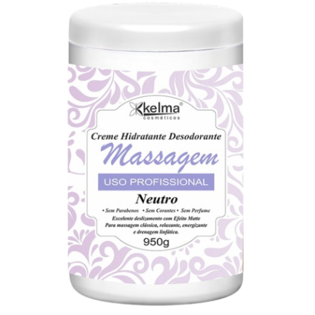 KELMA CREME HIDRATANTE DESODORANTE CORPORAL NEUTRO MASSAGEM 950G