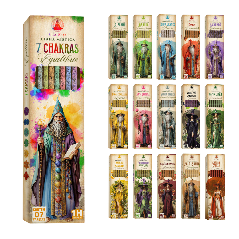 Incenso Vila Zen – Linha Mística – 100% Natural