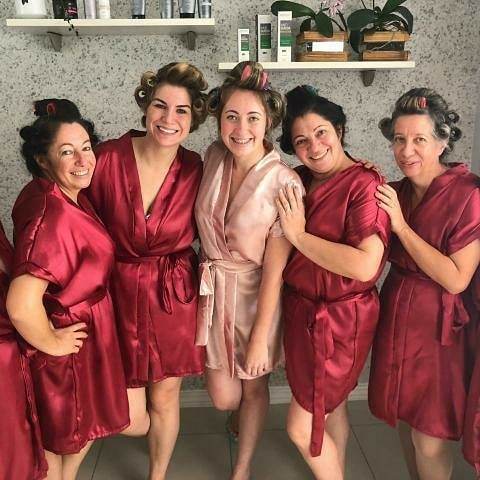 robe de cetim com cores a sua escolha lembrança d