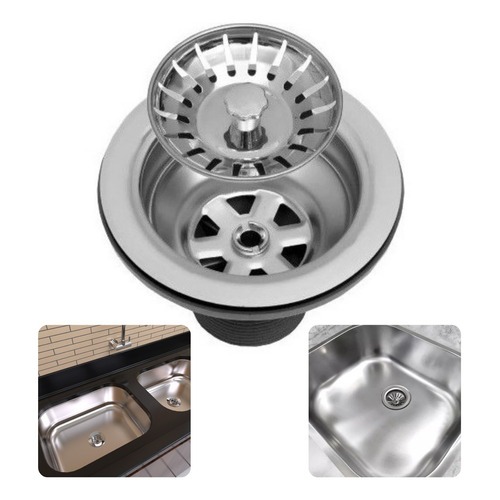 Válvula Americana De Inox Pia Cozinha Cuba 3 1/2 