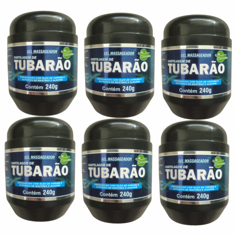 Kit 6 – Gel Massageador Cartilagem de Tubar