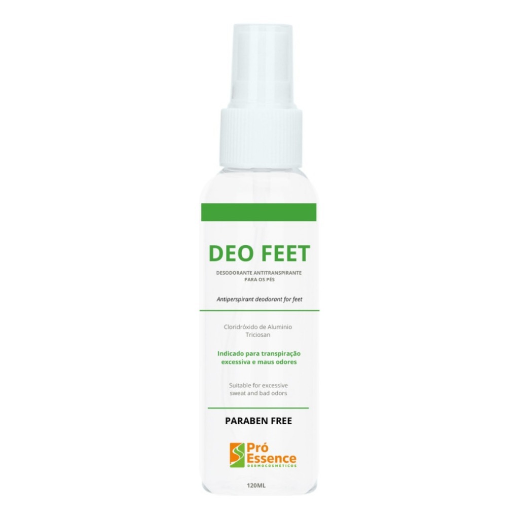 Deo Feet 120ml O Melhor P/ Hiperidrose Bromidrose Original