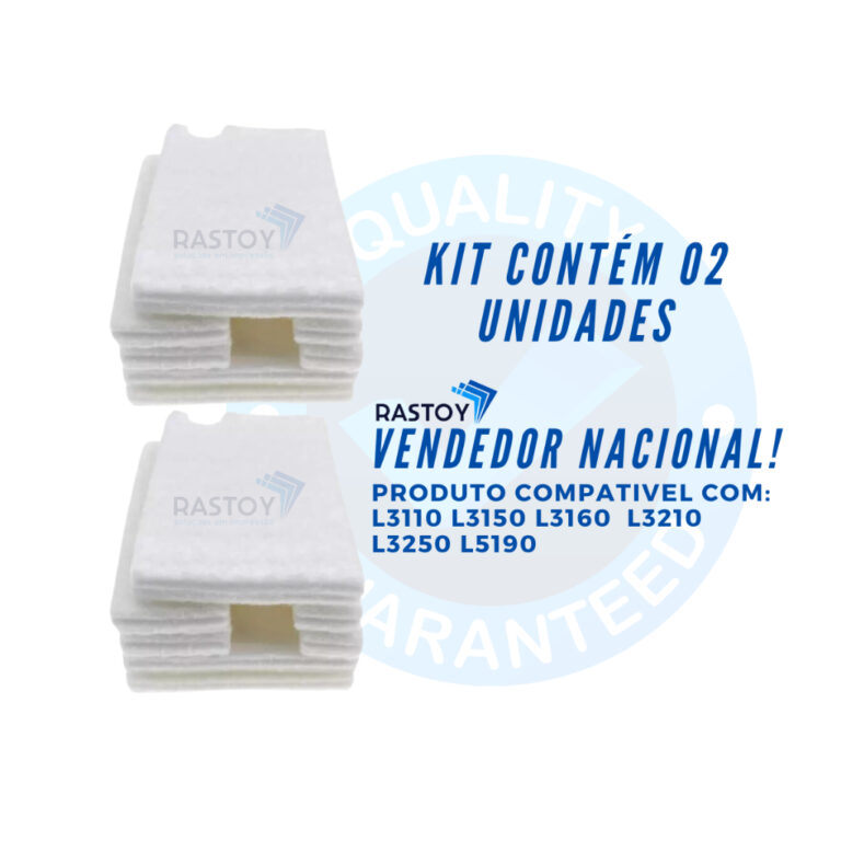 Kit 2 Feltro Almofada Absorver Esponja para Epson 