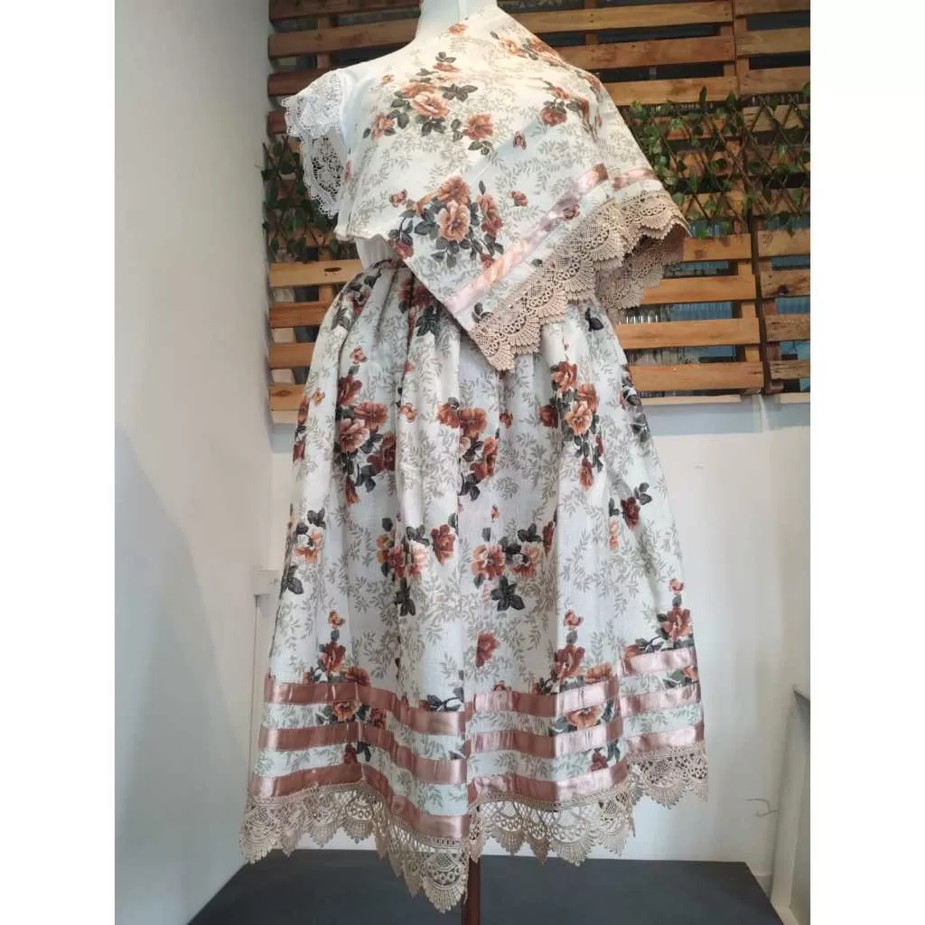 CONJUNTO SAIA + PANO DE CABEÇA