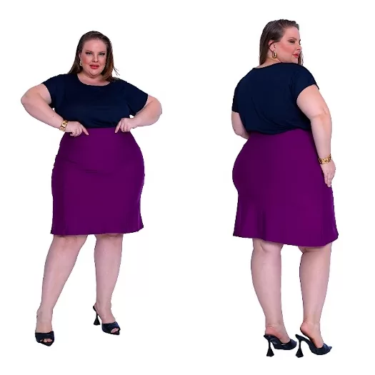 Saia Short Plus Size Para Academia e Saia social R