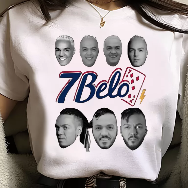 Camiseta Branca Feminina Belo 7 Meme Divertida