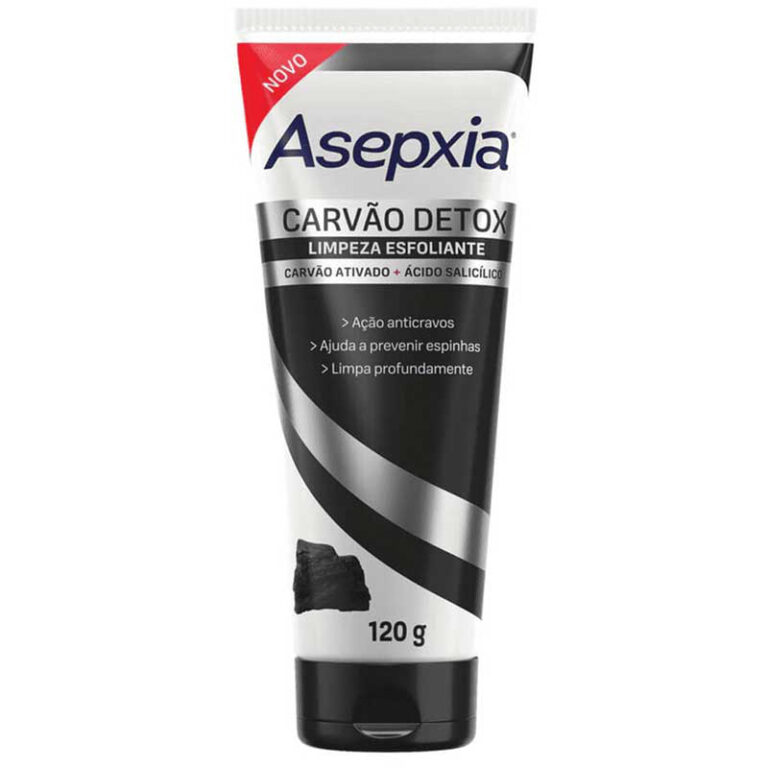 Asepxia Sabonete Esfoliante Carvao Detox 120g