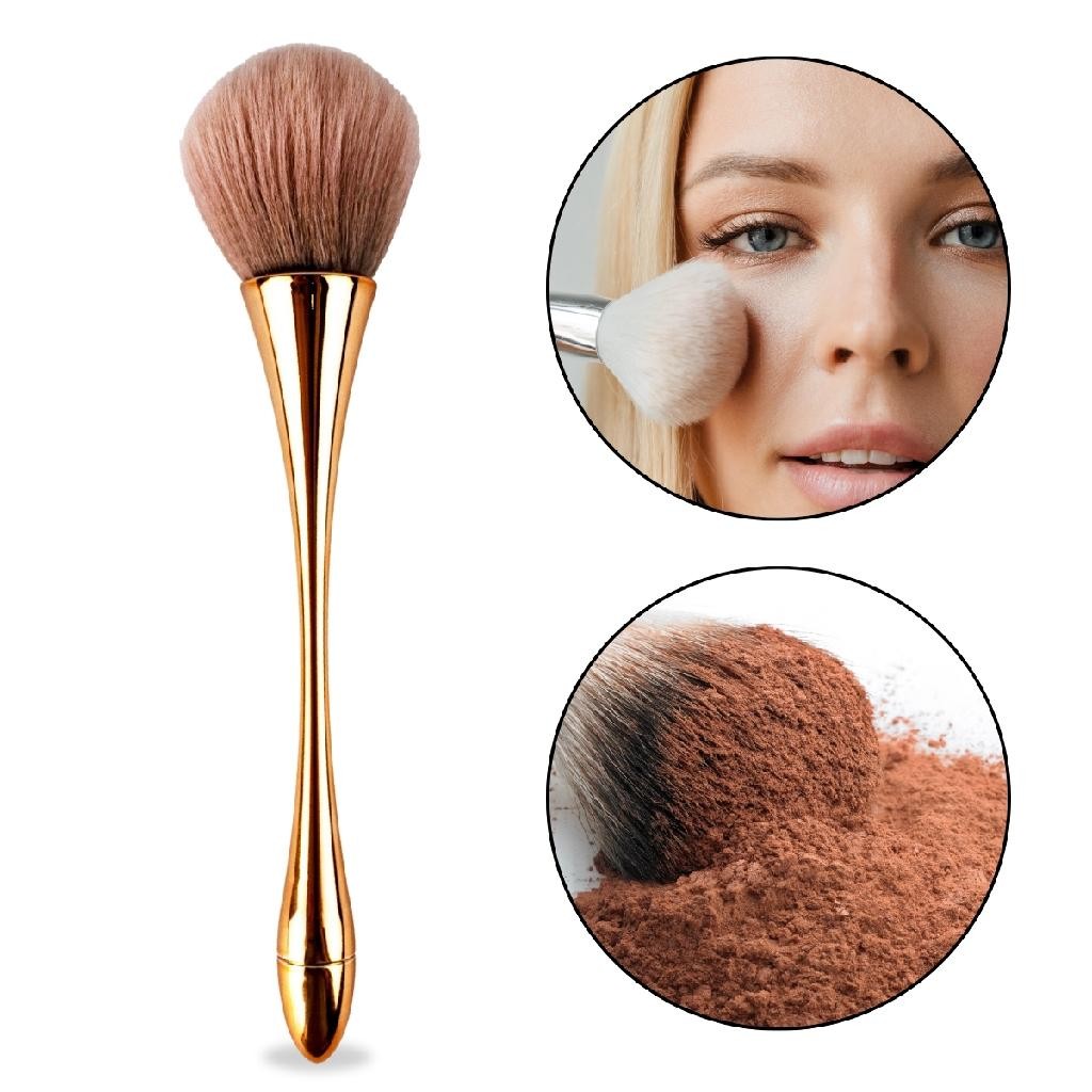 Pincel Ergonômico Cerdas Grandes Macias Maquiagem Pó Blush Make Up Auto Maquiagem Make Profissional