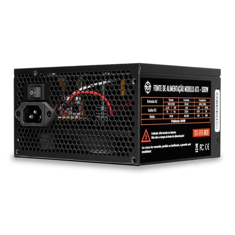 Fonte TGT Enfield, 500W, ATX Bivolt, Preto, TGT-EF